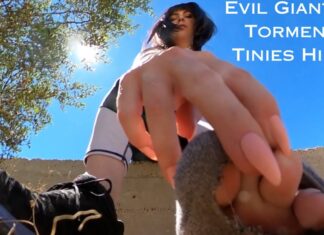 Evil Giantess Torments Tinies Hiking