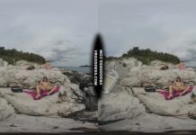 Bombshell Nude Beach Babe Rebeka Ruby Masturbates With Dildo Risky Public Jilling Friends Sunbathing