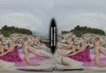 Bombshell Nude Beach Babe Rebeka Ruby Masturbates With Dildo Risky Public Jilling Friends Sunbathing