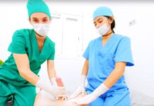 2 Student Nurses Jerk you off – Semen Extraction