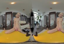 Skinny Blonde Poppy Trying Different Dildos Will It Fit Challenge Loves Big Black Ones Most
