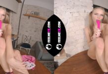 180VR Man Fucks Luise With A Pink Dildo